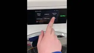 How to get into service mode on the Miele W1 with Touch Screen