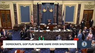 Democrats, GOP play blame game over shutdown