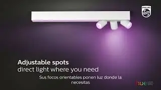 Philips Hue Centris: Lámpara Inteligente con 2 Focos LED, Compatible con Alexa y Google Home