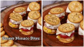 Paneer Monaco Bites | Quick Starter Recipe | Easy To Make Snack Recipe With Monaco Biscuits