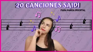🎶20 CANCIONES para bailar SAIDI y BASTÓN de DANZA DEL VIENTRE | MÚSICA para BELLYDANCERS 💃
