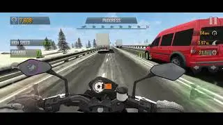 Traffic Rider - ZX 750 - How far can I get in Mission 93