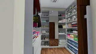Projeto de uma Su&iacute;te com closet