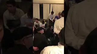 Yeshiva Bochrim celebrating the Vikings' unexpected win