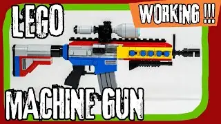 Awesome LEGO MACHINE GUN -from scratch