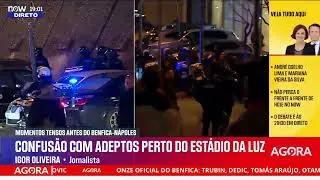 Benfica-Nápoles: Confusão junto ao Estádio da Luz obriga a intervenção policial