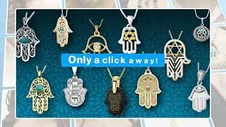 Judaica Web Store Hamsa Jewelry from Israel #jewelry #hamsa #necklace