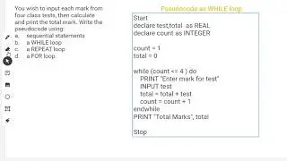 2024 IT CSEC Revision Practice | #cxc #csec-  Writing Pseudocode