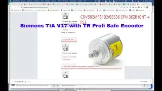Инициализируйте безопасный энкодер TR Profi в режиме однооборотного режима с помощью Siemens TIA V17
