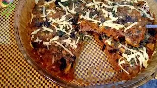 بيتزا بالخضر سائلة، ساهلة وسريعة في التحضير، بصحة فطوركم/pourable pizza