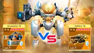 Dreadshot 16 vs Hellfire 16 - Solis - Mech Arena - 10k Acoins Giveaway