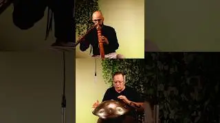 Mudra Handpan F# Kurd 14 + double flutes - performance @LipeAraujooficial and @fabiostamato2199