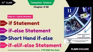 if and if-else Statement - 11th Class (1st Year) Computer Science