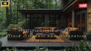 Sumptuous Summer Serenity: Black Elegance and Relaxation Decor for a Cozy Atmosphere