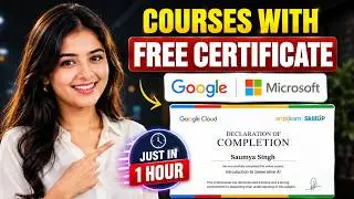 Google & Microsoft Free Certifications 2026 🔥 | Free Courses + Certificate | Open for All