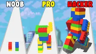 MAX LEVEL LEGO MONSTER in Brick runner 3D!  - Gameplay Android, ios | Pinker Lab