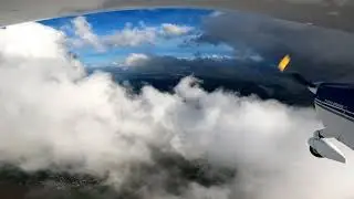 Clouds around Liberec; Tecnam P2004 Bravo