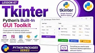 L67 | Tkinter: Python's Built-In GUI Toolkit | Python Packages Series | Uplatz