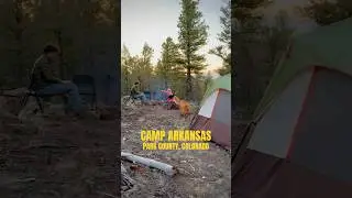 Back at Camp Arkansas 🏕️ Park County, Colorado #camping #myland #coloradocamping #coloradolife