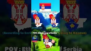 POV : Ethnic map of Serbia |🇷🇸🇽🇰 #serbia #kosovo #србија #serbian #shorts #europe #map #trend