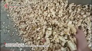 Disc Chipper diesel engine 235 hp, untuk produksi Wood chip #biomassa #woodchips 