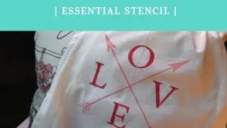 Essential Stencil | How to Stencil on a TShirt | Country Chic Paint | B. Chiqued Treasures