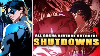 SHUTDOWNS ARE HERE... ALL GACHAS REVENUE FOR OCTOBER (DC: Dark Legion, JJK: Phantom Parade & more!)