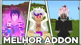 MELHOR ADDON de ANIMES 5D PARA MINECRAFT PE! 1.21.131