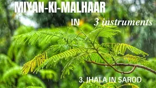 MIYA KI MALHAAR - Part 3: JHALA in SAROD (ONE Raaga in THREE instruments) #sarod #tansen #joydeep