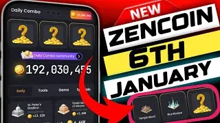 zen coin daily combo today 6 January | 6 January zen coin daily meditation today | zen coin #zencoin