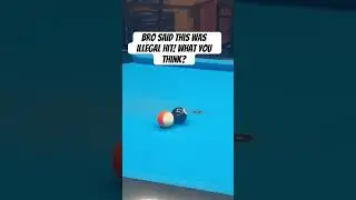 Legal or illegal hit on 8ball what you think? #8pool #billiards #pooltable