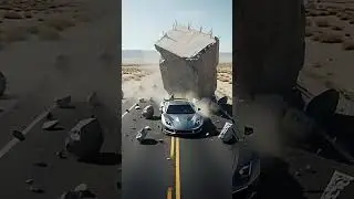 Realistic Crash Test: LUXURY CAR vs CONCRETE BLOCK | Cinematic AI Simulation