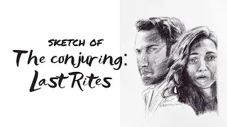 Drawing of The Conjuring Characters with a Pen (by kerrin winona)