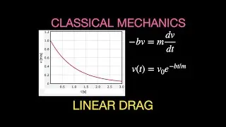 Classical Mechanics: Linear Drag without the Gravitational Force