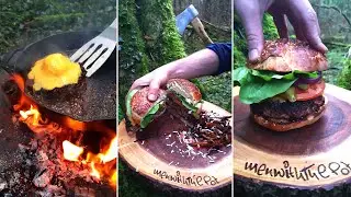 Triple Meat Burger from Irish forest ‼😱🔥🌲