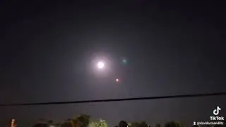 SpaceX rocket crossing by the full moon 🌝 May 23rd 24