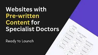Pre-Written Content On Website For Doctors