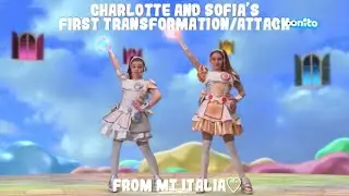 Idol x Warrior Miracle Tunes Italia| Charlotte & Sofia’s First Transformation/Attack (HD)