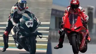 Pecco vs Toprak doing Heavy Breaking Style at Balaton Park #toprakrazgatlioglu #peccobagnaia #motogp