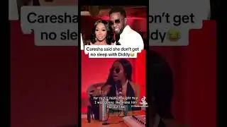 This interview was CRINGE.. Now you just gotta listen. #diddy  #caresha