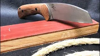 Испытание на стойкость режущей кромки самого тонкого ножа на сегодняшний день! Steve Callari Cust...