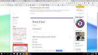 How to embed the quiz on blogger