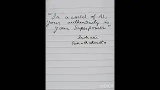 Authenticity Outshines AI, #beautifulquotesonlife #selfdiscoveryshorts #empoweryourthoughts