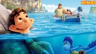 Sea Monster Come to Earth to Buy Scooter | Animated LUCA Movie Explained in Hindi/Urdu