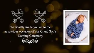 Cradle Ceremony Invitation Video | Naming Ceremony What's App Invitation | Creative Invitations