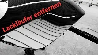 Lackläufer entfernen ||| Removing a runner  ||| Устранение потёка в лаке