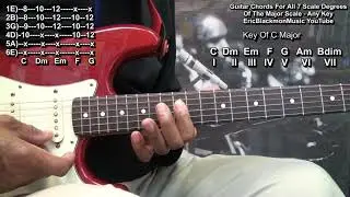 Play All 7 Diatonic Chords In Any Key On Guitar Lesson - @EricBlackmonGuitar