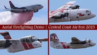 Pokaz gaszenia pożar&oacute;w z powietrza | Central Coast AirFest 2025