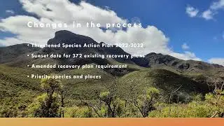 BIOL3360   Threatened Species Recovery Plans