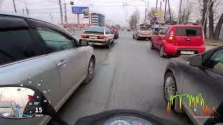 70 км/ч. Разгон и замер скорости Yamaha JOG SA36J, i-map (1ON),Kitaco,груз3,5г, штатн фильтр(часть1)